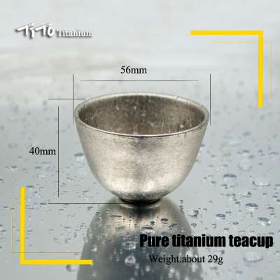 TiTo Titanium Tea cup Ultralight Mini Camping Picnic Pocket Whiskey Wine Tea Cup Mug Outdoor Camping Titanium Wine Glass