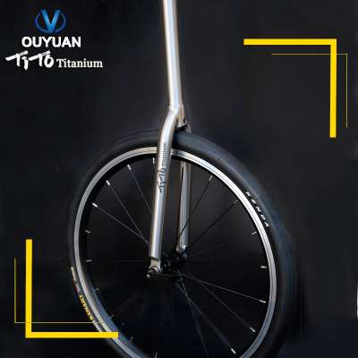 TiTo Titanium Alloy Front Fork 20 '' 451 Disc Brake / V Brake / C Brake Titanium Fork