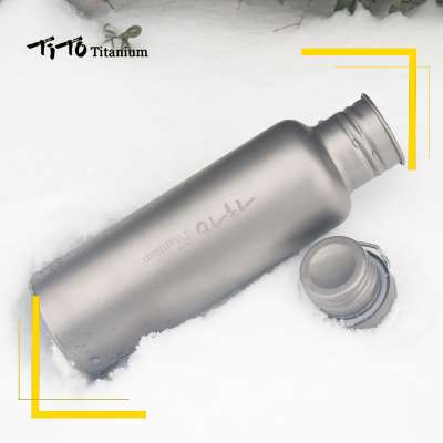 TITO Manufacturer high quality 750ml 148g titanium bicycle water drinking bottle for outdoor camping