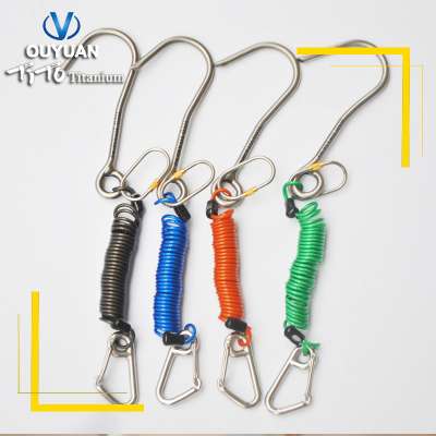 TiTo Titanium Scuba Diving Titanium Alloy Diving Hook Reef Drift Hook Line and Hook for Current Dive Underwater Outdoor Camping