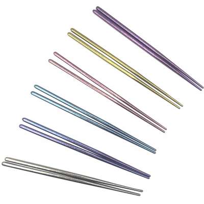 TiTo titanium High Quality Pure Portable Titanium Chopsticks Outdoor Travel Chopsticks Meal Chopsticks